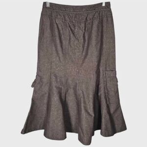 Sandwich Brown A-Line Cargo Pocket Skirt